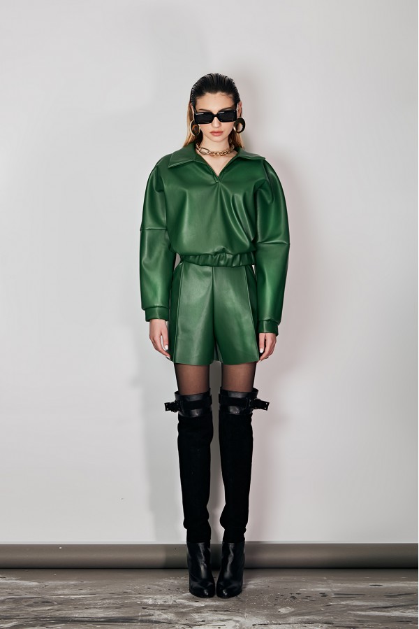 U R Ink SEGOVIA 234W3F2 CAMICIE e BLUSE VERDE Soddisfazione Garantita