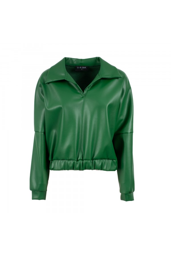 U R Ink SEGOVIA 234W3F2 CAMICIE e BLUSE VERDE Soddisfazione Garantita