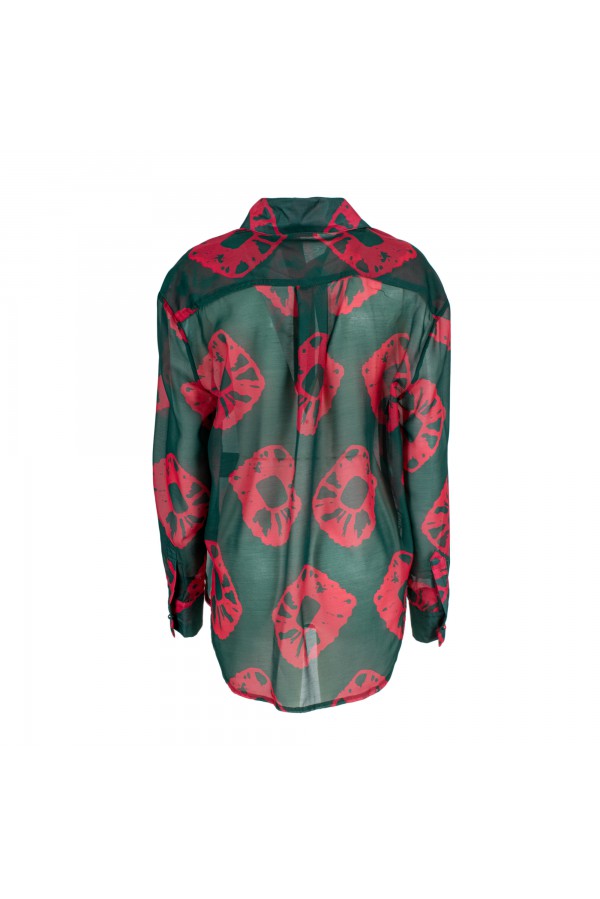 U R Ink ARANJUEZ 254S411 CAMICIE e BLUSE VERDE/MAGENTA Fino Al -60%