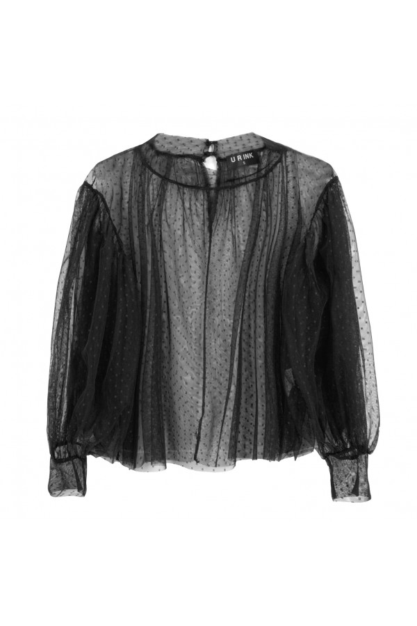 U R Ink GIACINTA194W1A4 CAMICIE e BLUSE BLACK Prezzo di fabbrica