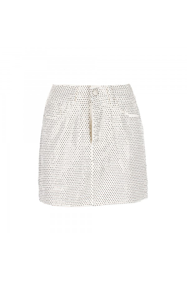 U R Ink CHEPEN 014S4N8 GONNE DENIM BIANCO Offerta Giorno del Papà