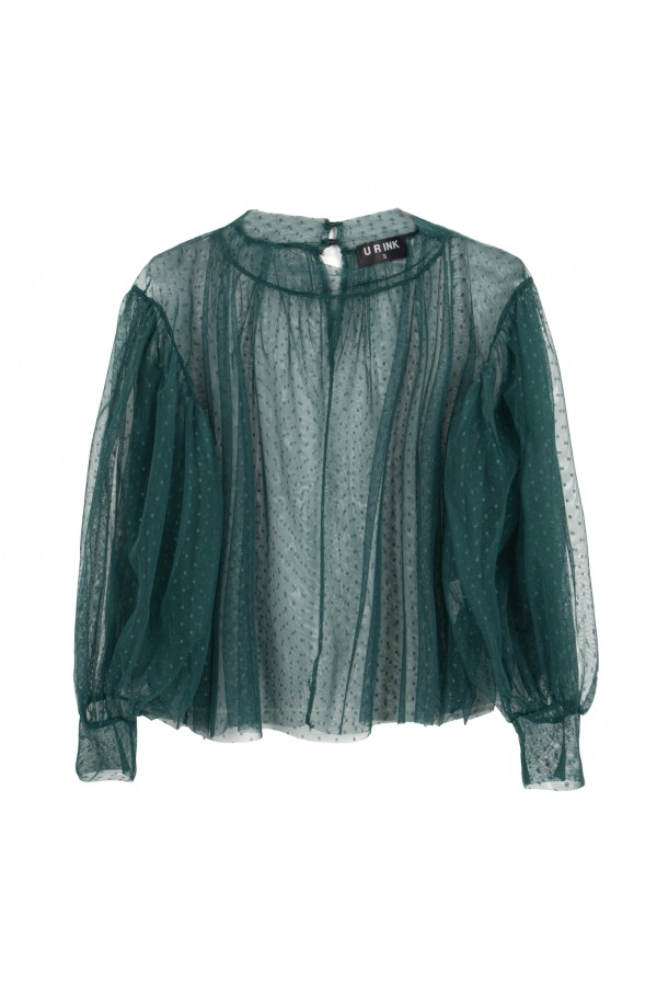 U R Ink GIACINTA194W1A8 CAMICIE e BLUSE GREEN Offerta temporanea
