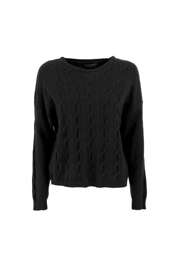 U R Ink ELLA204W1A4 MAGLIERIA BLACK Offerte giornaliere
