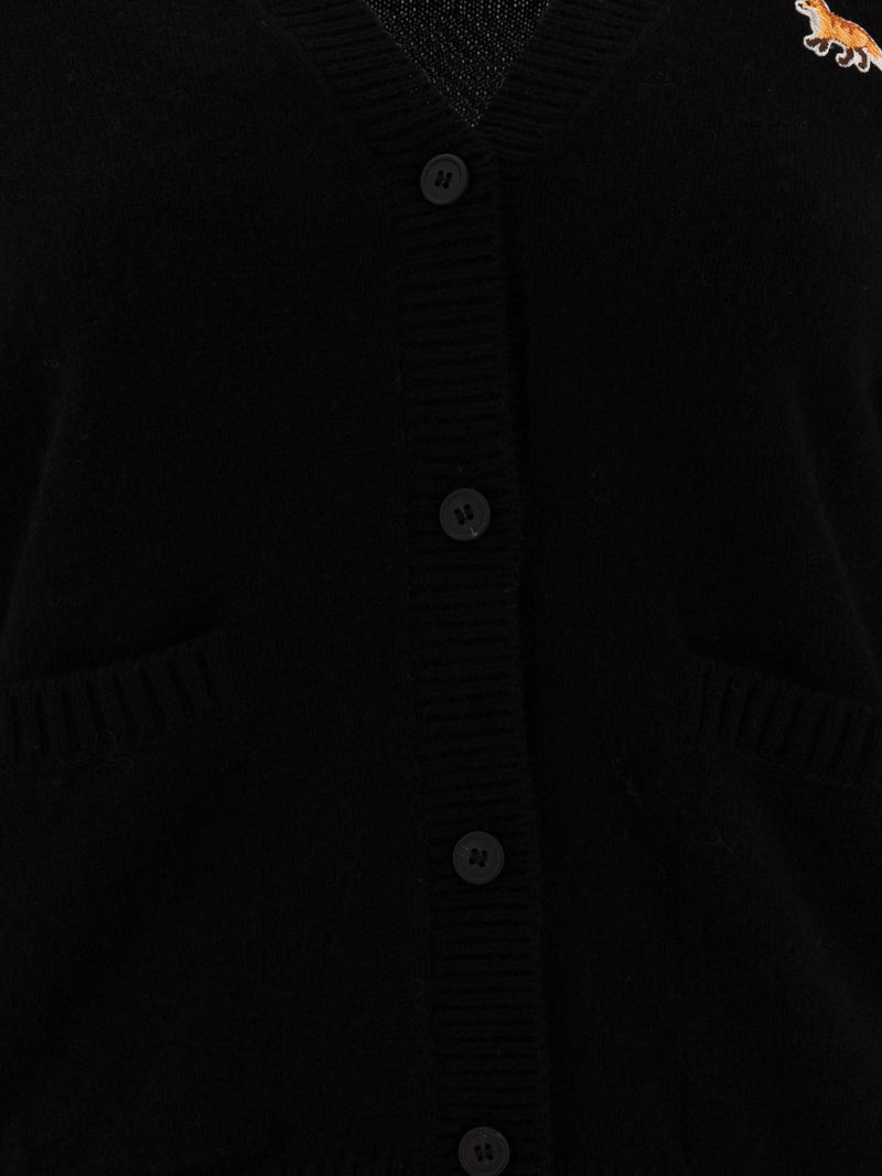 Vietti Maison Kitsuné Cardigan boxy "Baby Fox" Offerta esclusiva