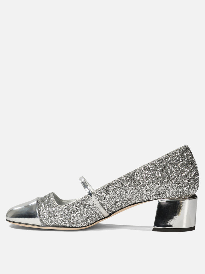 Vietti Jimmy Choo Décolleté con glietter "Elisa 45" Offerta temporanea