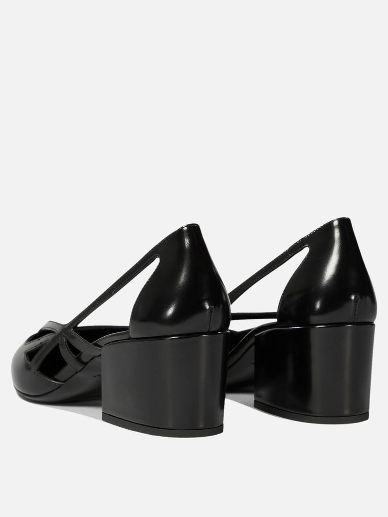 Vietti Prada Décolleté cut-out in pelle spazzolata Lightning offer
