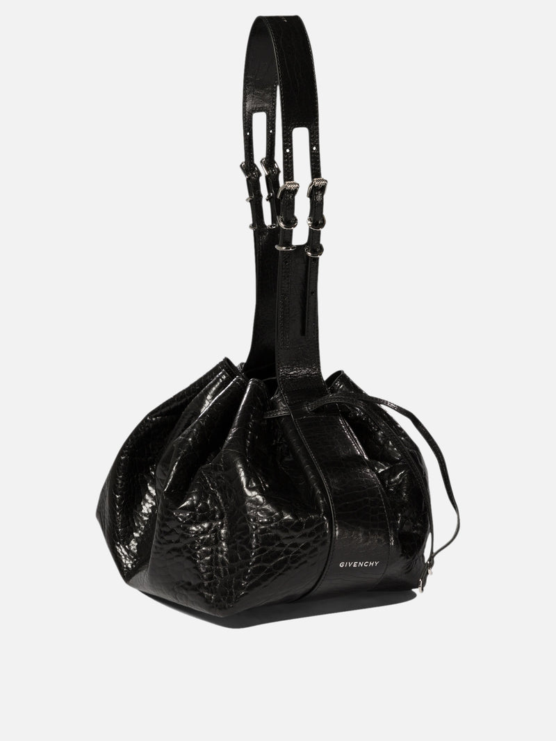 Vietti Givenchy Borsa a spalla "Pumpkin Medium" in pelle verniciata craquelé Smaltimento dello stoccaggio