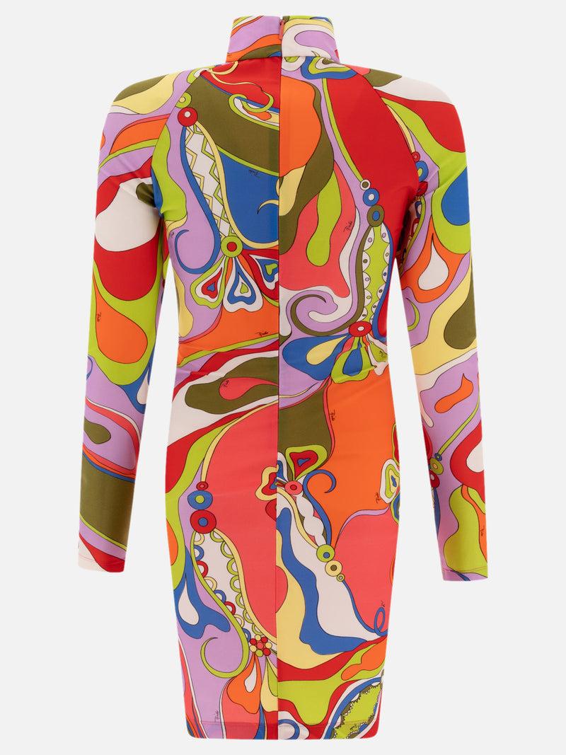 Vietti Pucci Abito con stampa Orchidee Flash Sale