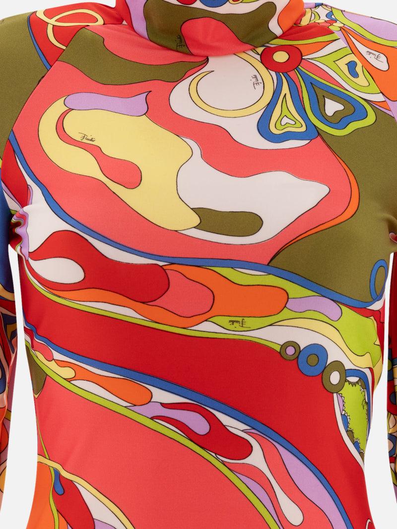 Vietti Pucci Abito con stampa Orchidee Flash Sale
