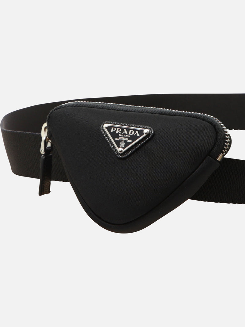 Vietti Prada Cintura con pouch in Re-Nylon Spedizione Gratuita
