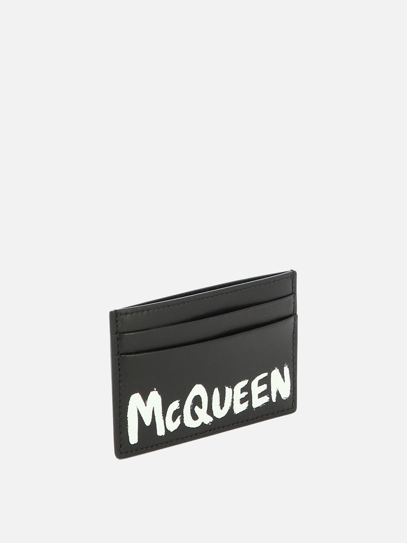 Vietti Alexander McQueen Portacarte "McQueen Graffiti" Soddisfazione Garantita