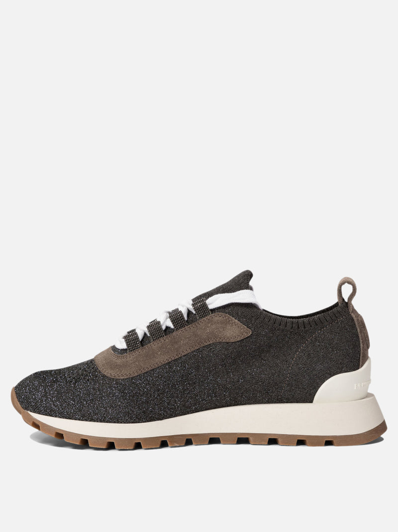 Vietti Brunello Cucinelli Sneaker "Sparkling Precious Eyelets" Offerte