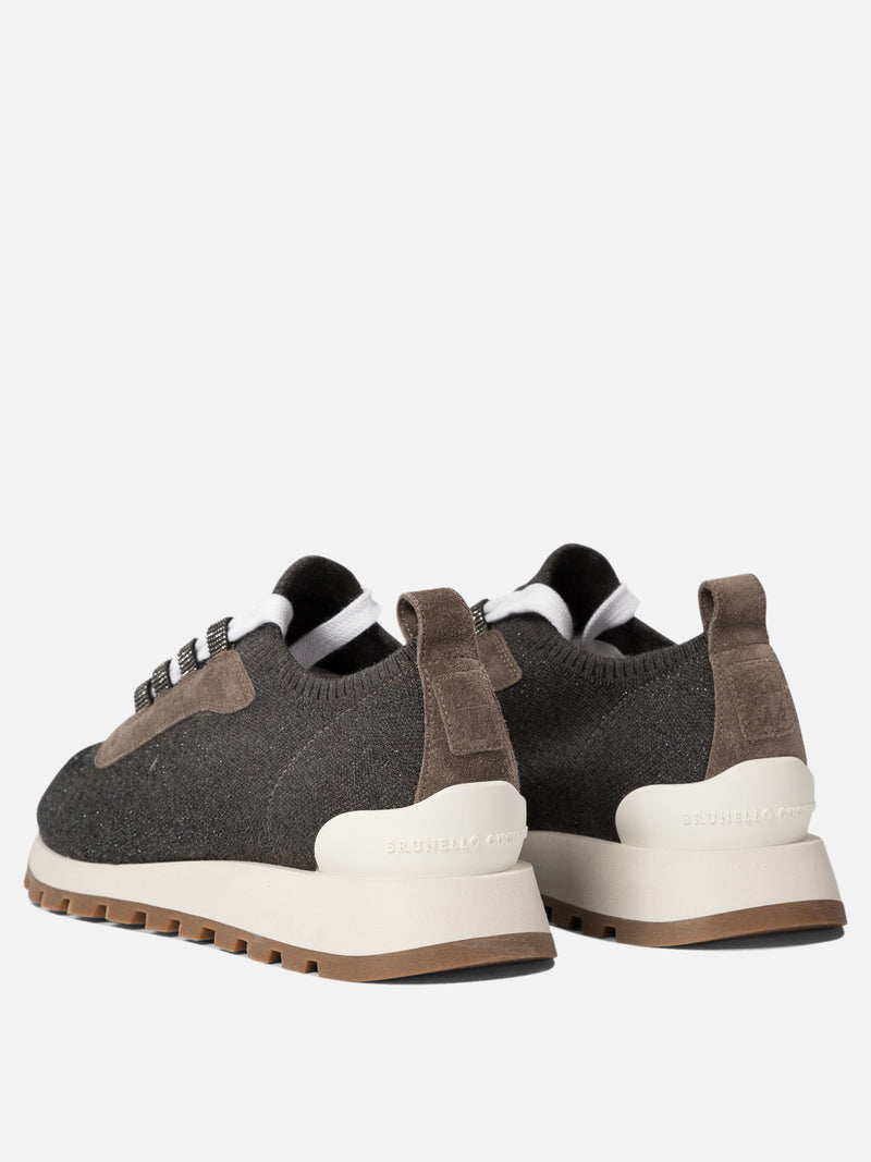 Vietti Brunello Cucinelli Sneaker "Sparkling Precious Eyelets" Offerte