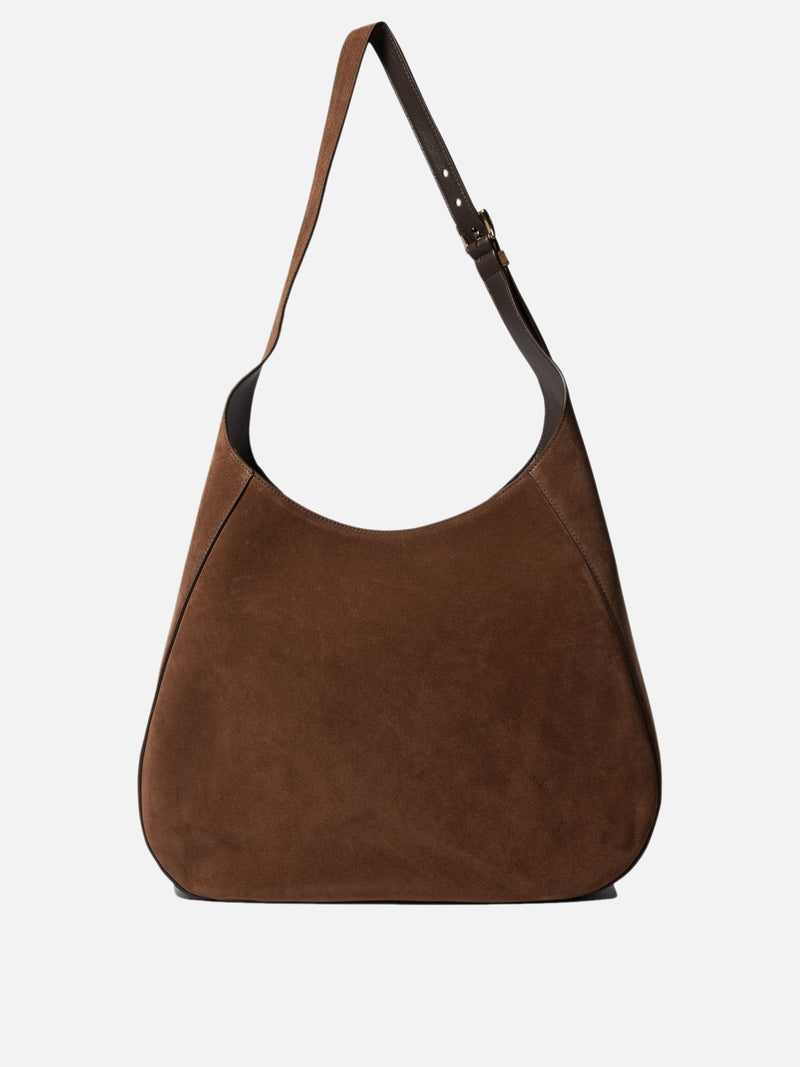 Vietti Prada Borsa hobo in pelle scamosciata Grandi sconti