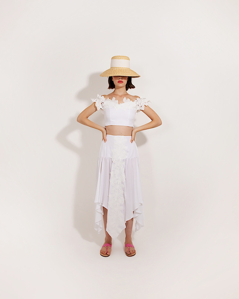 Y'am Capri Orchidea Skirt Nuova
