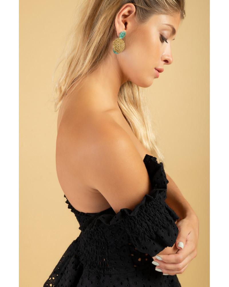 Y'am Capri Lemons Crochet earrings (small size) Soddisfazione Garantita