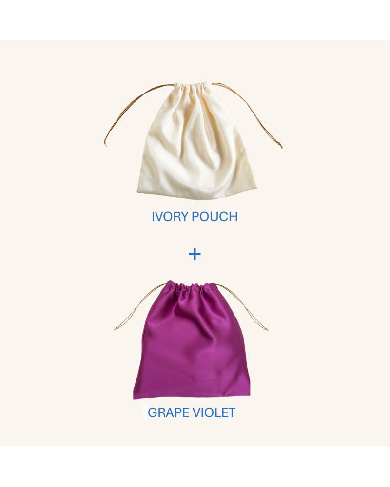 Y'am Capri Helenuccia Bag + un sacchetto colorato viola chiaro Promozione Limitata
