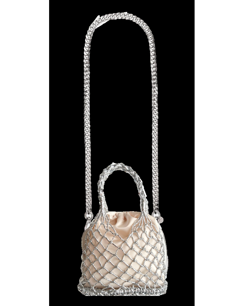 Y'am Capri Helenuccia Bag Argento Spedizione Gratuita