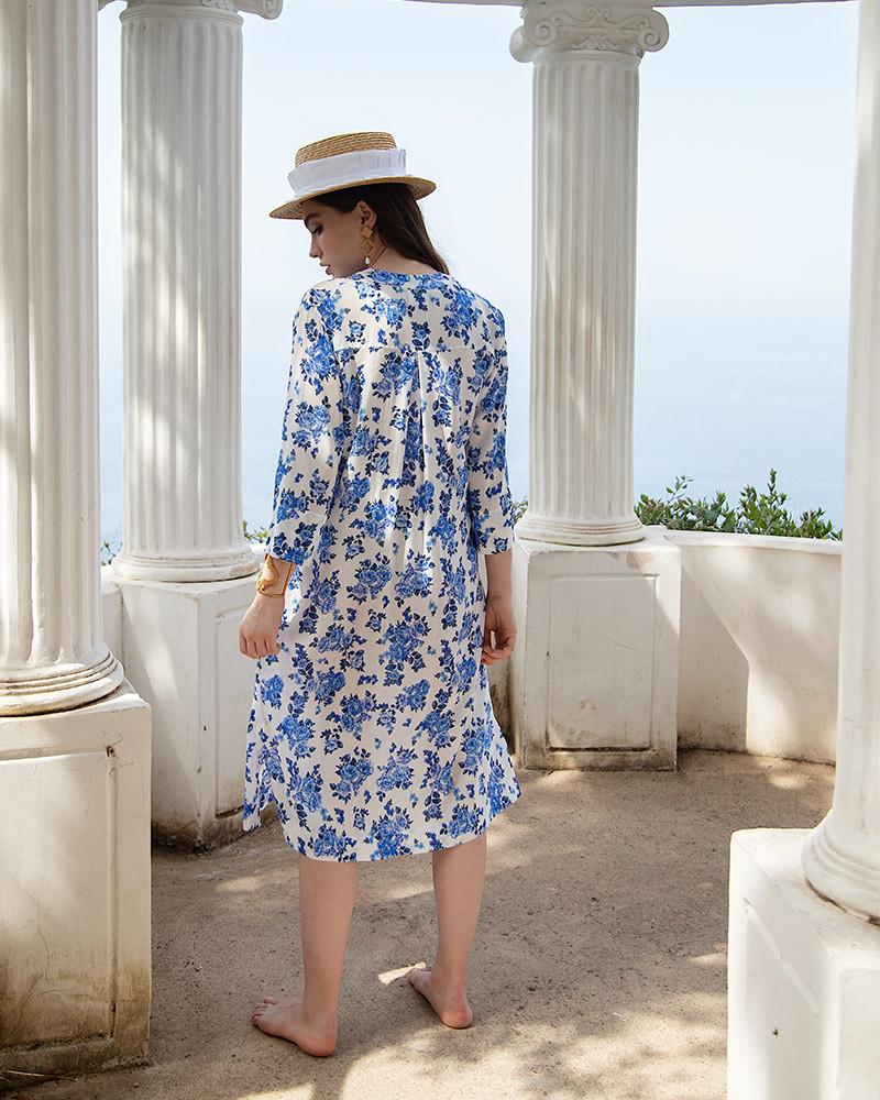 Y'am Capri Diana Kaftan Consegna Veloce
