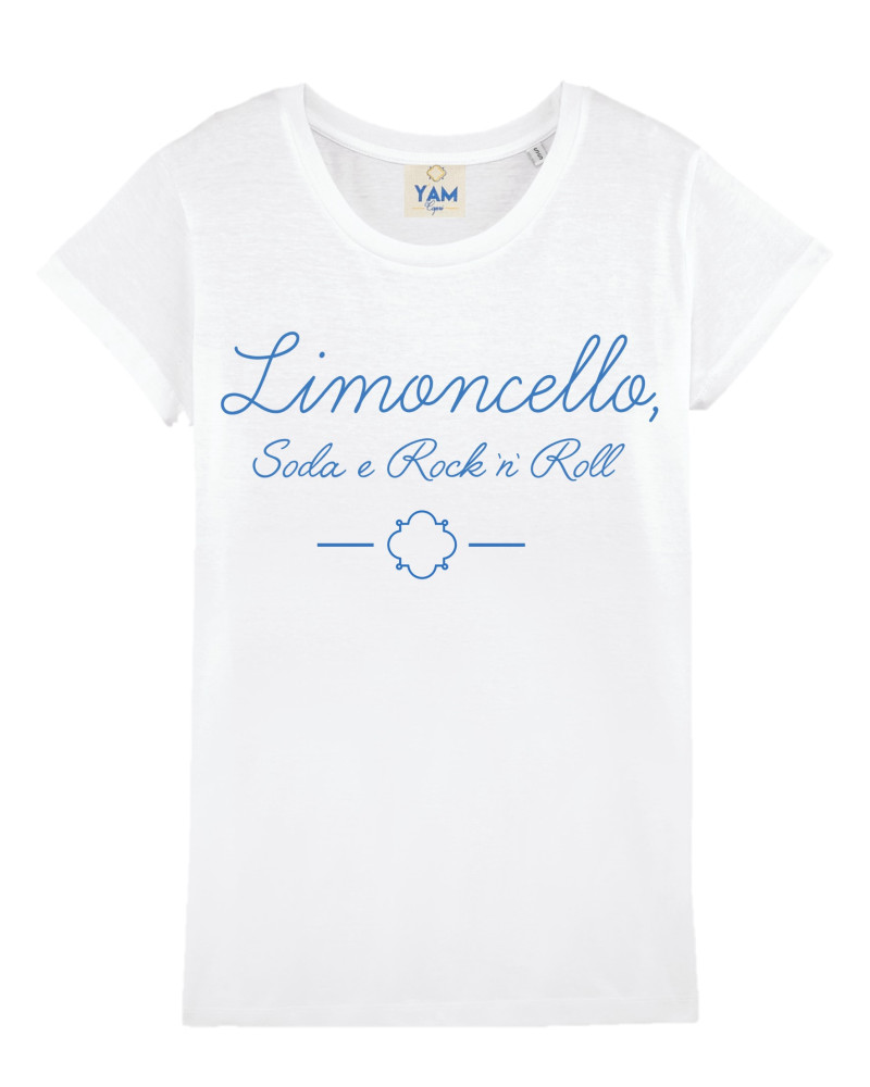 Y'am Capri "Limoncello Soda & Rock’n Roll“ T-shirt (Donna) Fino Al -60%
