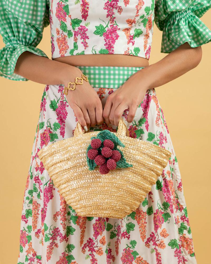 Y'am Capri Sfogliatella bag Uva Rosé 2025