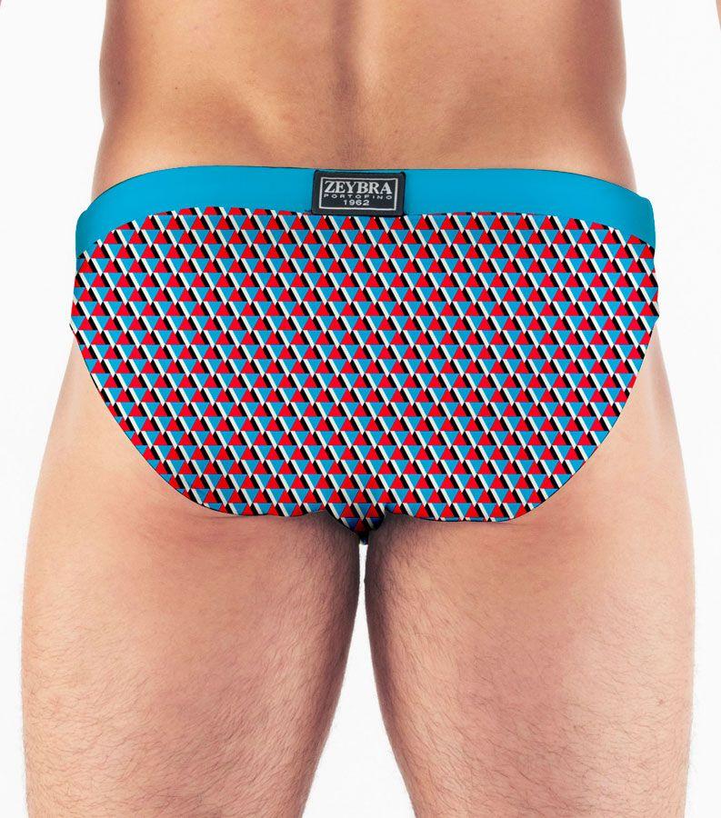 Zeybra SLIP UOMO GEOMETRICO HAWAII In Vendita