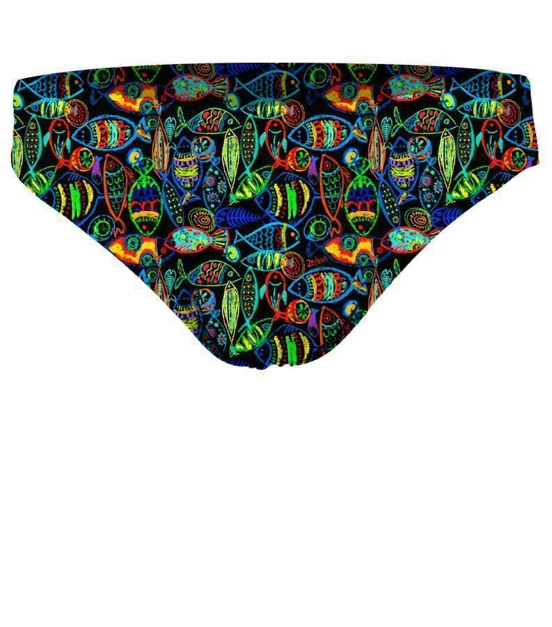 Zeybra SLIP UOMO PESCI CRAYON NERO