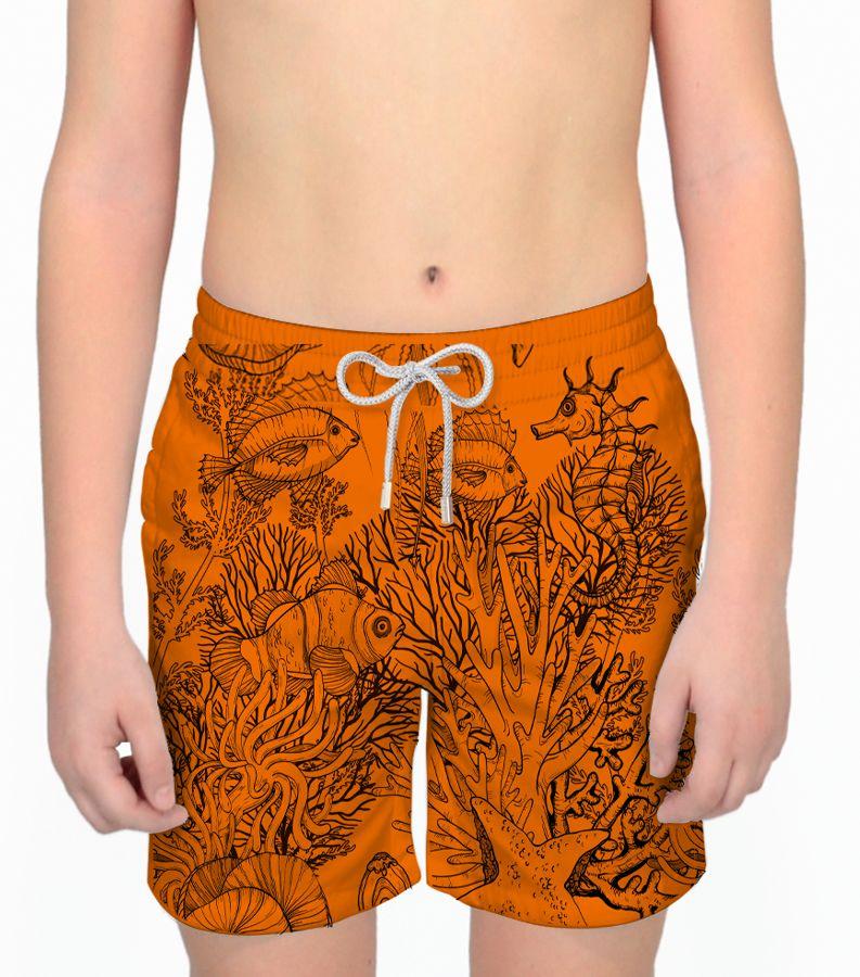 Zeybra COSTUME BAMBINO FLUO PRINT ORANGE FLUO Convenienza