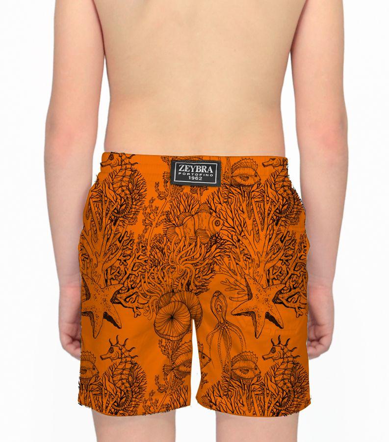 Zeybra COSTUME BAMBINO FLUO PRINT ORANGE FLUO Convenienza