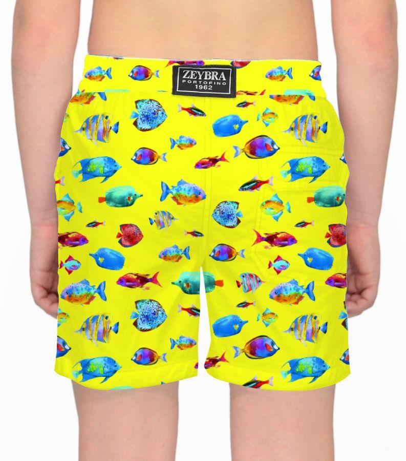 Zeybra COSTUME BAMBINO PESCI GIALLO FLUO Online