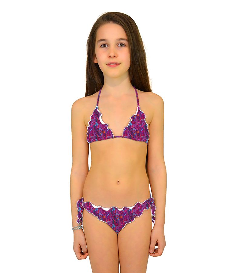 Zeybra SLIP BAMBINA ARRICCIATO BOTANIC FUXIA Sconto