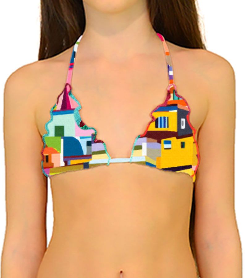 Zeybra TRIANGOLO BAMBINA REVERSIBILE AMALFI GIALLO In Vendita