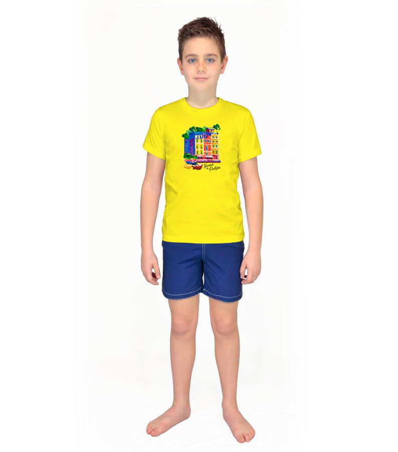 Zeybra T-SHIRT BAMBINO GIALLO Saldi