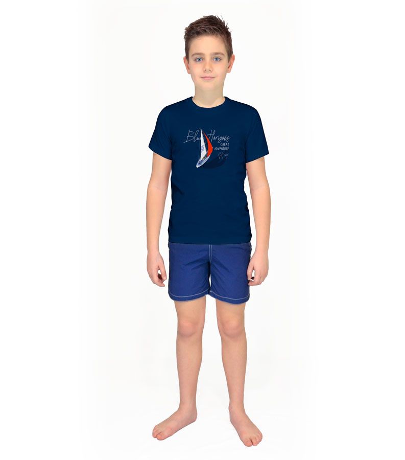 Zeybra T-SHIRT BAMBINO BLU Vendita Economica