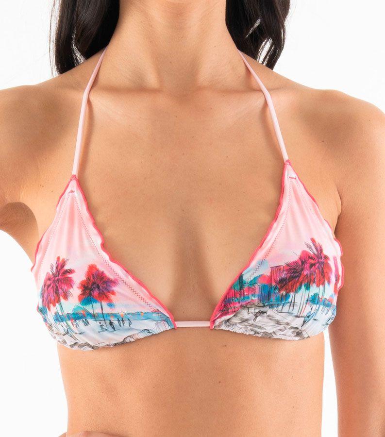 Zeybra TRIANGOLO DONNA ARRICCIATO BRASILE ROSA In Linea