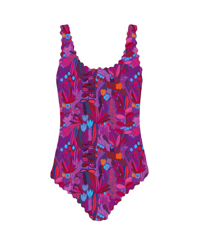 Zeybra COSTUME INTERO BAMBINA BOTANIC FUXIA