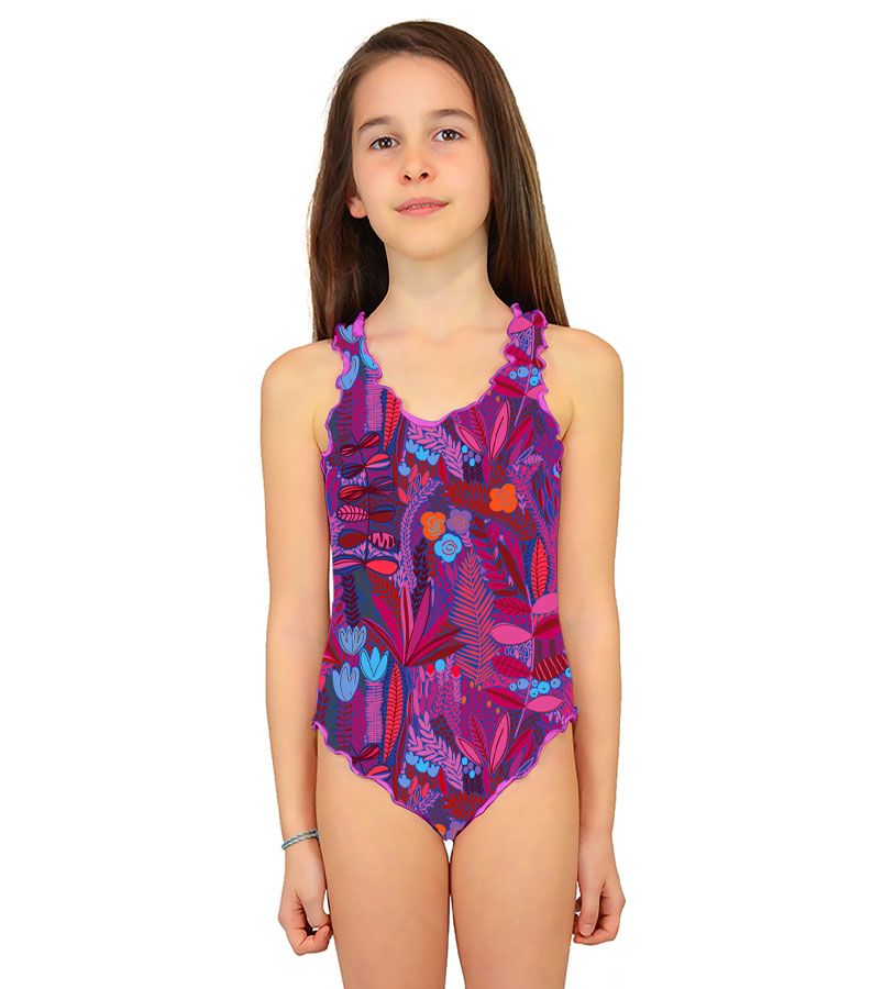 Zeybra COSTUME INTERO BAMBINA BOTANIC FUXIA Offerte