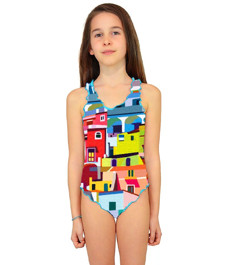 Zeybra COSTUME INTERO BAMBINA AMALFI GIALLO Hotsell