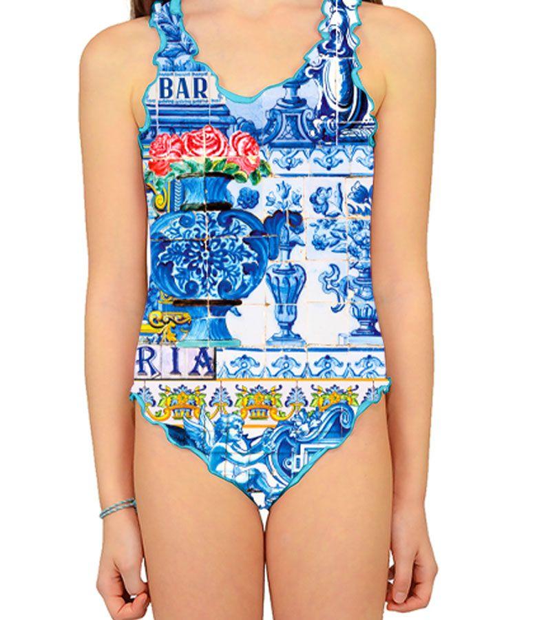 Zeybra COSTUME INTERO BAMBINA CERAMICA BIANCO Vendita Economica