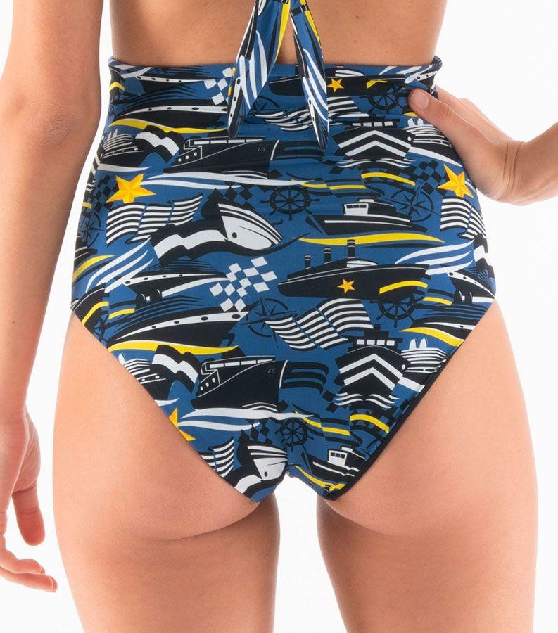 Zeybra SLIP VITA ALTA DONNA REVERSIBILE NAUTICO BLU Affare Del Giorno