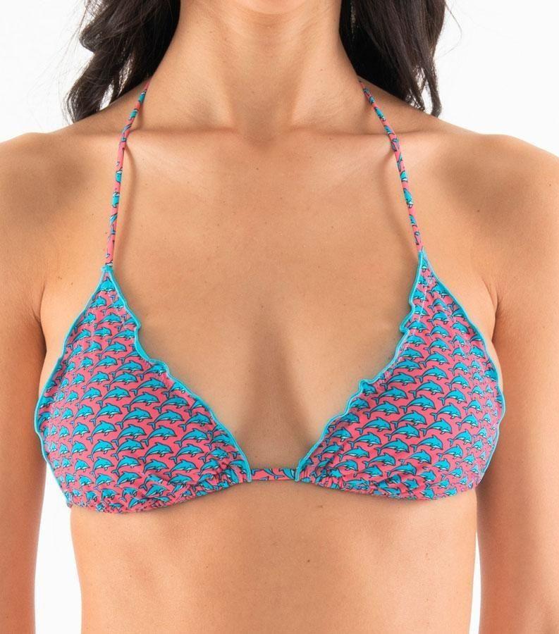 Zeybra TRIANGOLO DONNA REVERSIBILE DELFINI PINK Novità