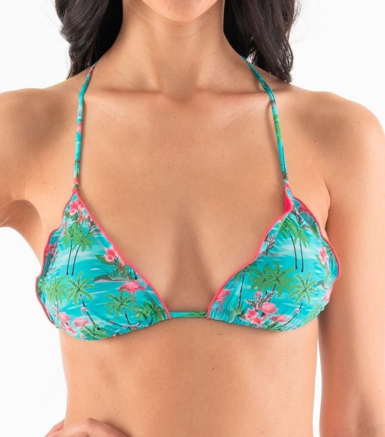 Zeybra TRIANGOLO DONNA ARRICCIATO FENICOTTERI ACQUA Sconto
