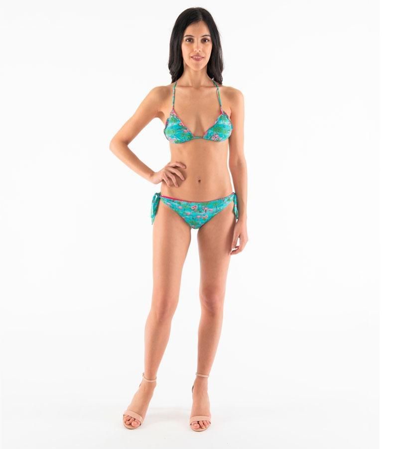 Zeybra TRIANGOLO DONNA ARRICCIATO FENICOTTERI ACQUA Sconto