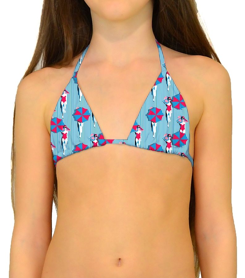 Zeybra TRIANGOLO BAMBINA REVERSIBILE OMBRELLONI HAWAY Saldi Di Fabbrica