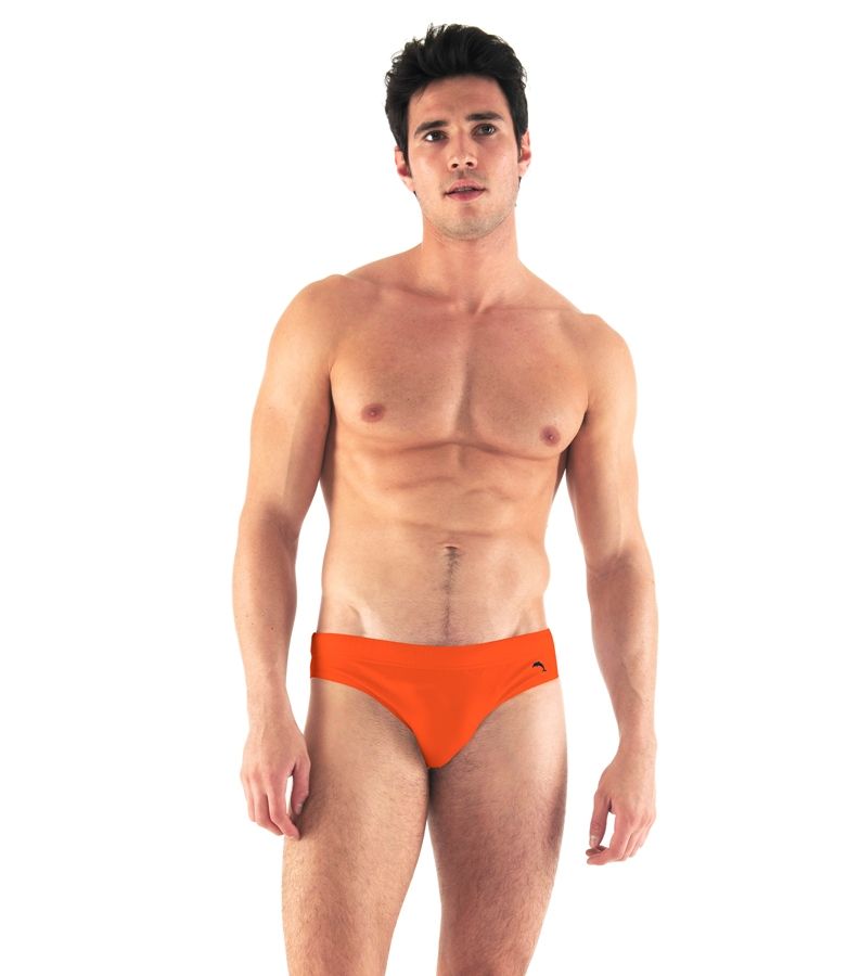 Zeybra SLIP UOMO TINTA UNITA ORANGE FLUO Nuova