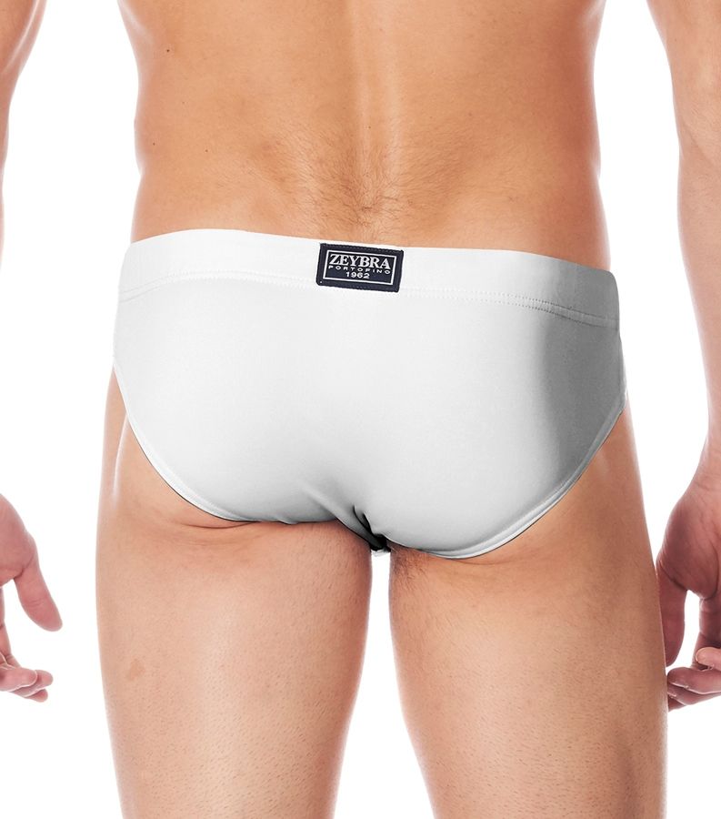 Zeybra SLIP ALTO UOMO TINTA UNITA BIANCO In Linea
