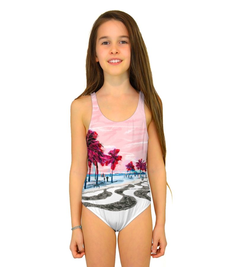 Zeybra COSTUME INTERO BAMBINA BRASILE ROSA Offerte