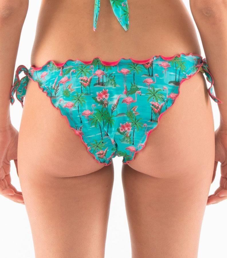 Zeybra SLIP DONNA ARRICCIATO FENICOTTERI ACQUA Pezzi Unici