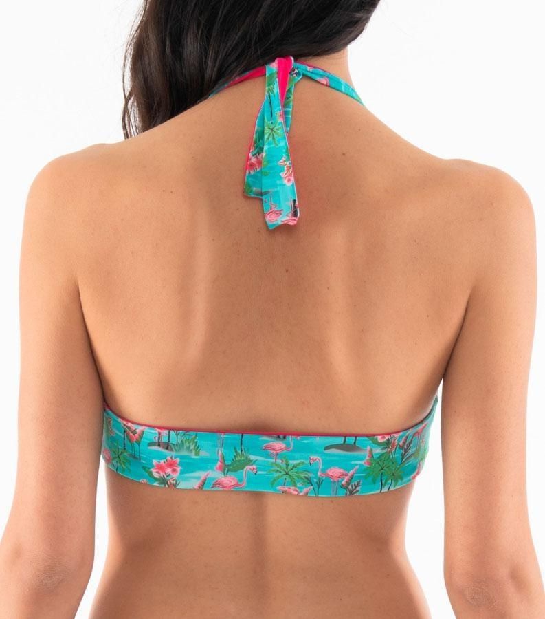 Zeybra TRIANGOLO DONNA VELA REVERSIBILE FENICOTTERI ACQUA Consegna Veloce