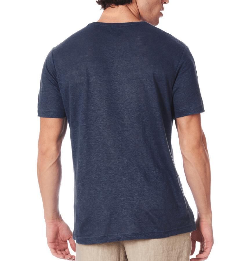 Zeybra T-SHIRT UOMO LINO BLU In vendita
